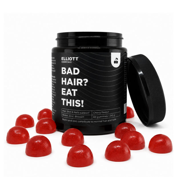 <p>ELLIOTT ESSENTIALS</p><h2><strong>Hair, Nails & Skin</strong></h2><h3><strong>GUMMIES</strong></h3>