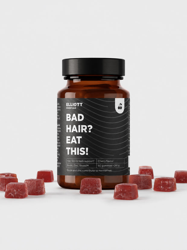 <p>ELLIOTT ESSENTIALS</p><h2><strong>Hair, Nails & Skin</strong></h2><h3><strong>GUMMIES</strong></h3>
